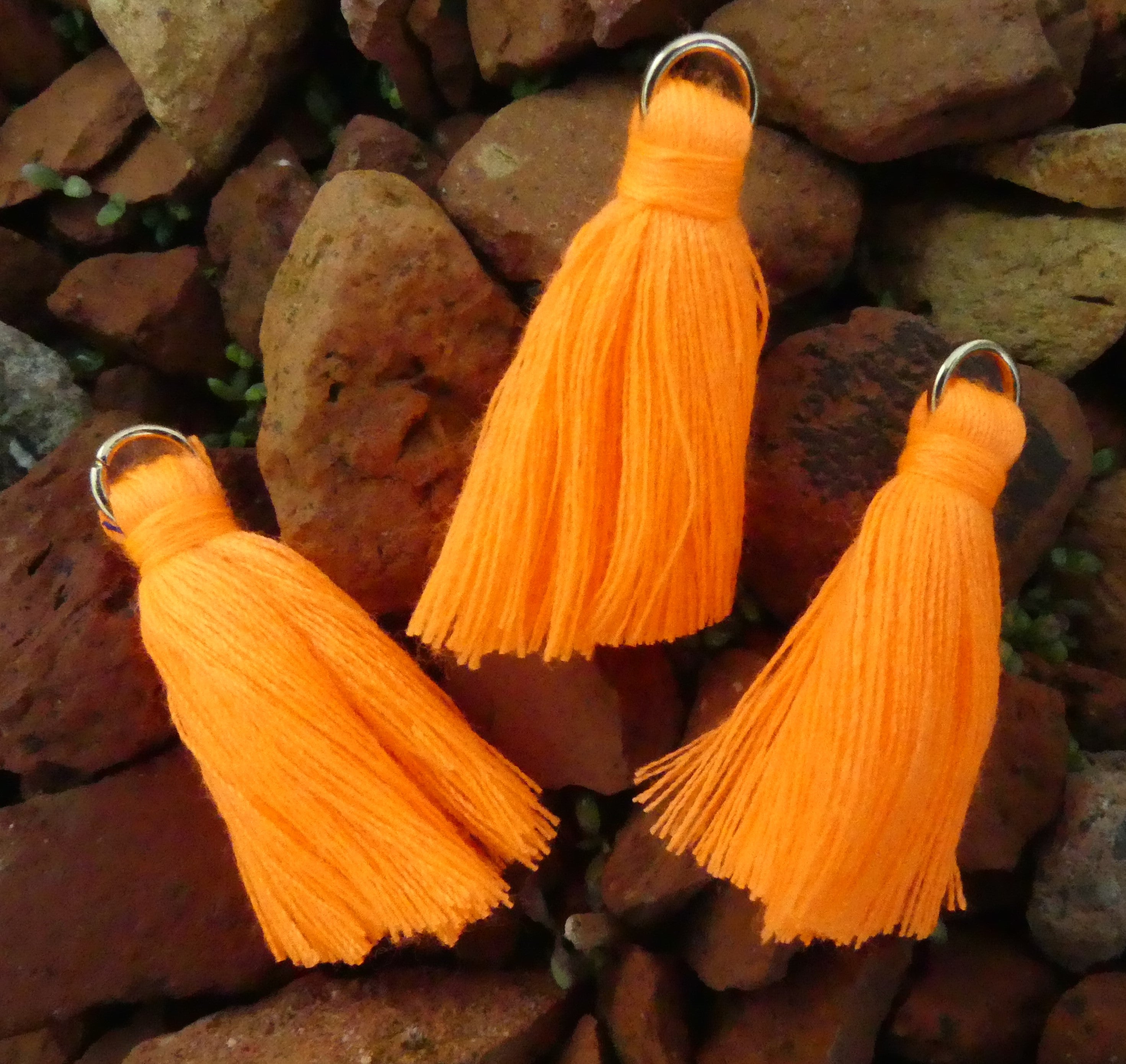 Pompon orange fluo  (1 pce)