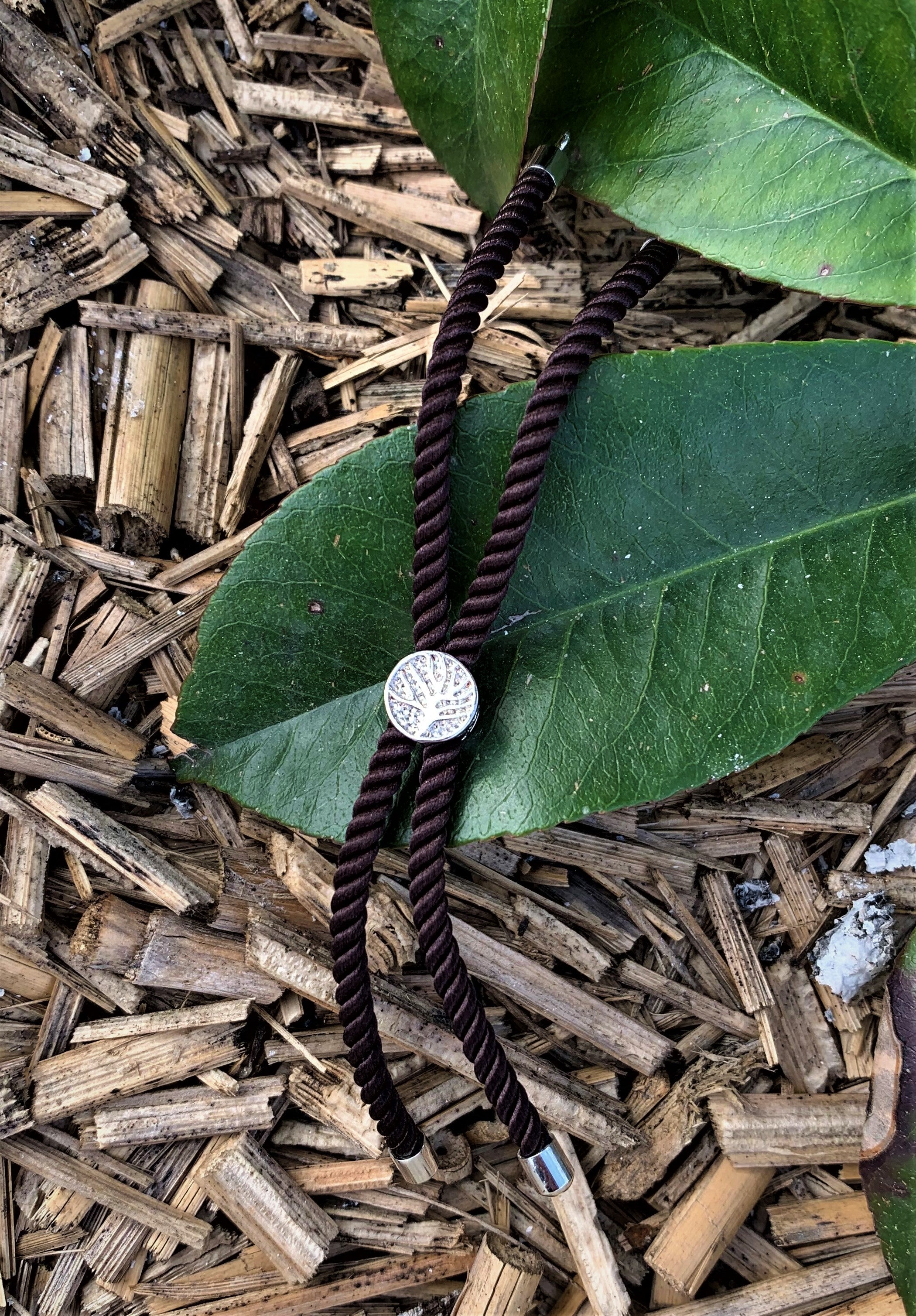 Bracelet en nylon - Marron (1 pce)