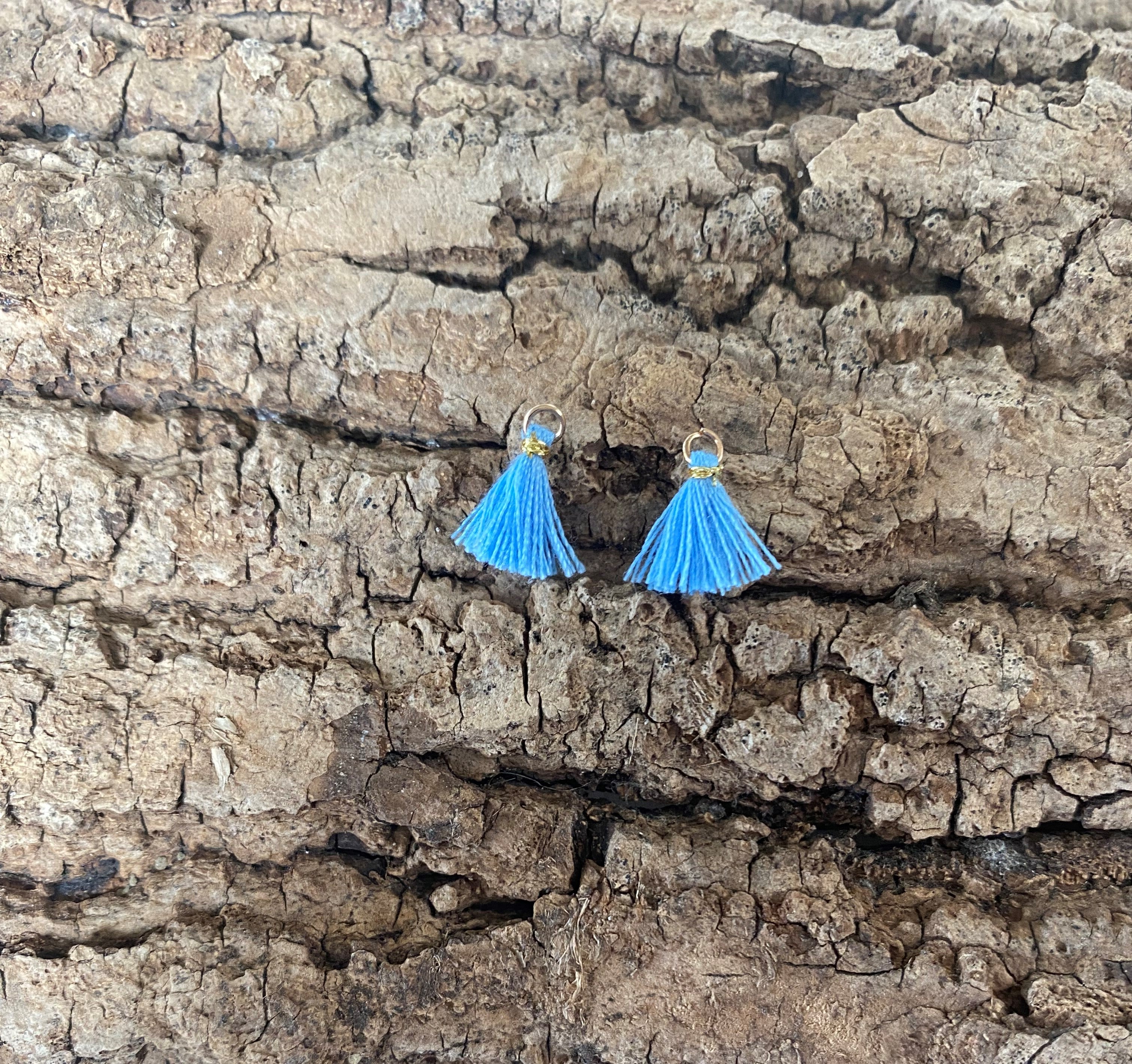 Mini pompon bleu ice (1 pce)