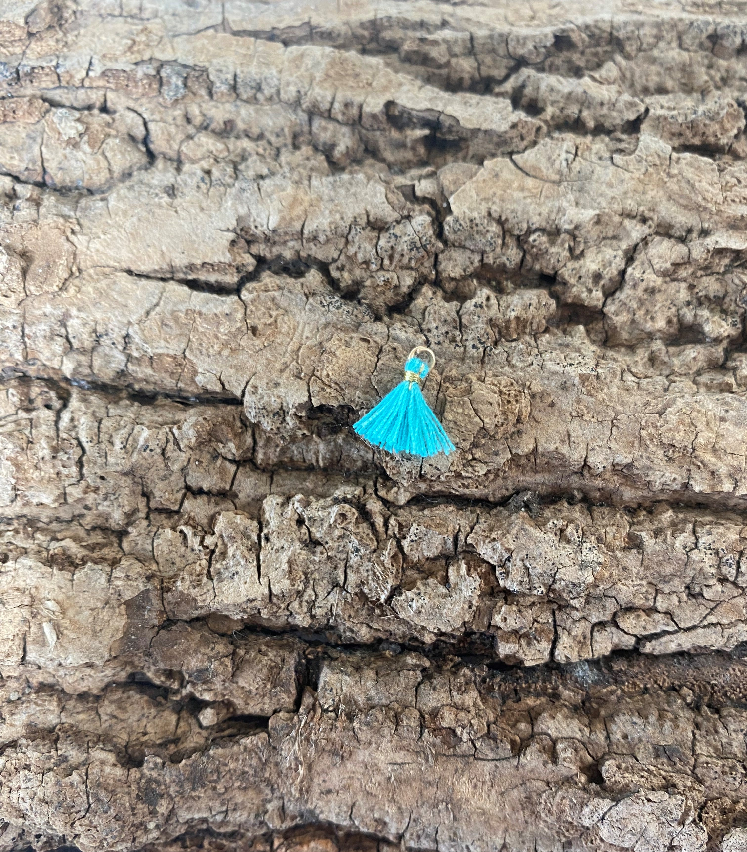 Mini pompon Bleu lagon (1pce)