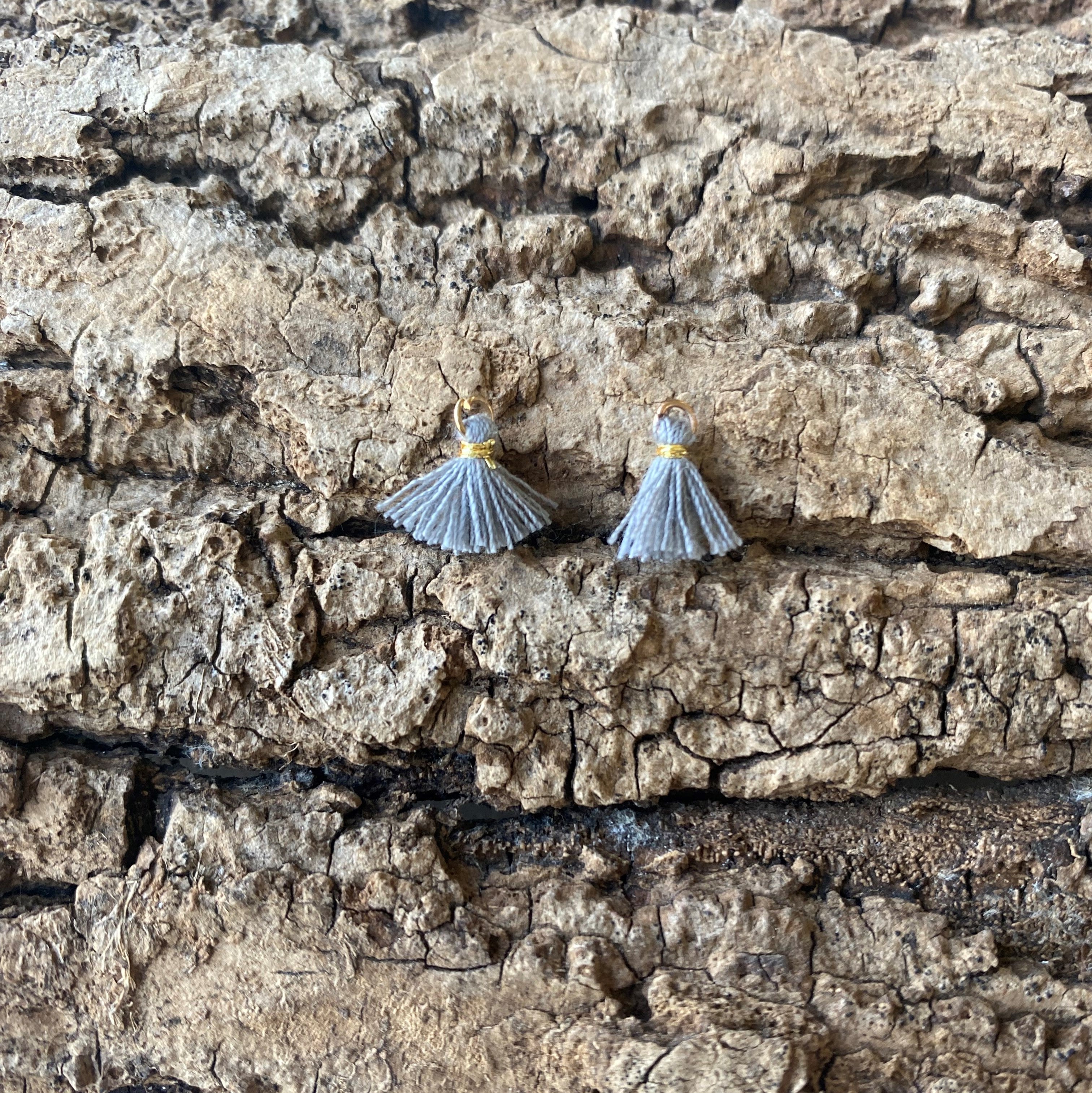 Mini pompon Gris mauve (1 pce)