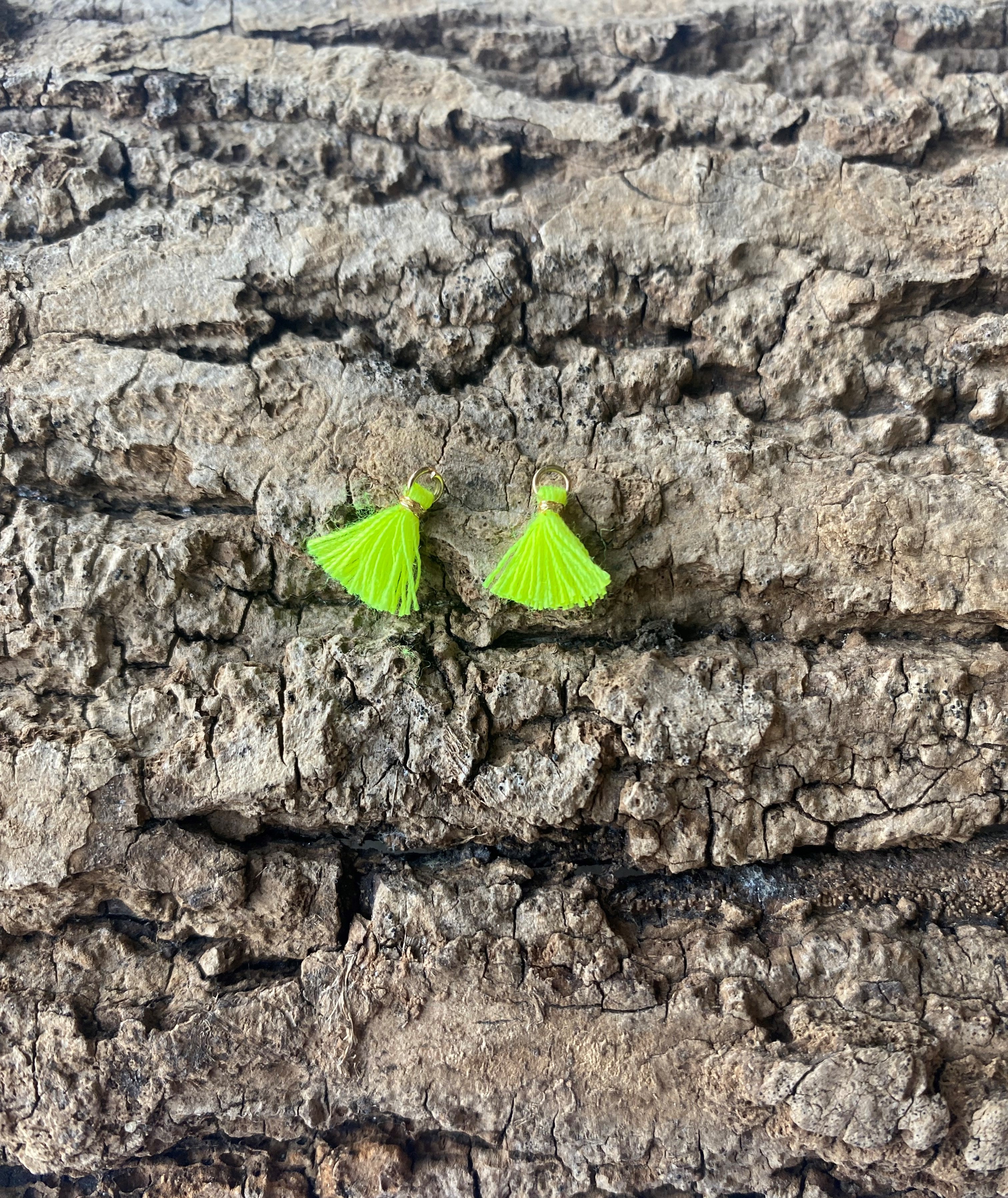 Mini pompon Jaune fluo (1pce)