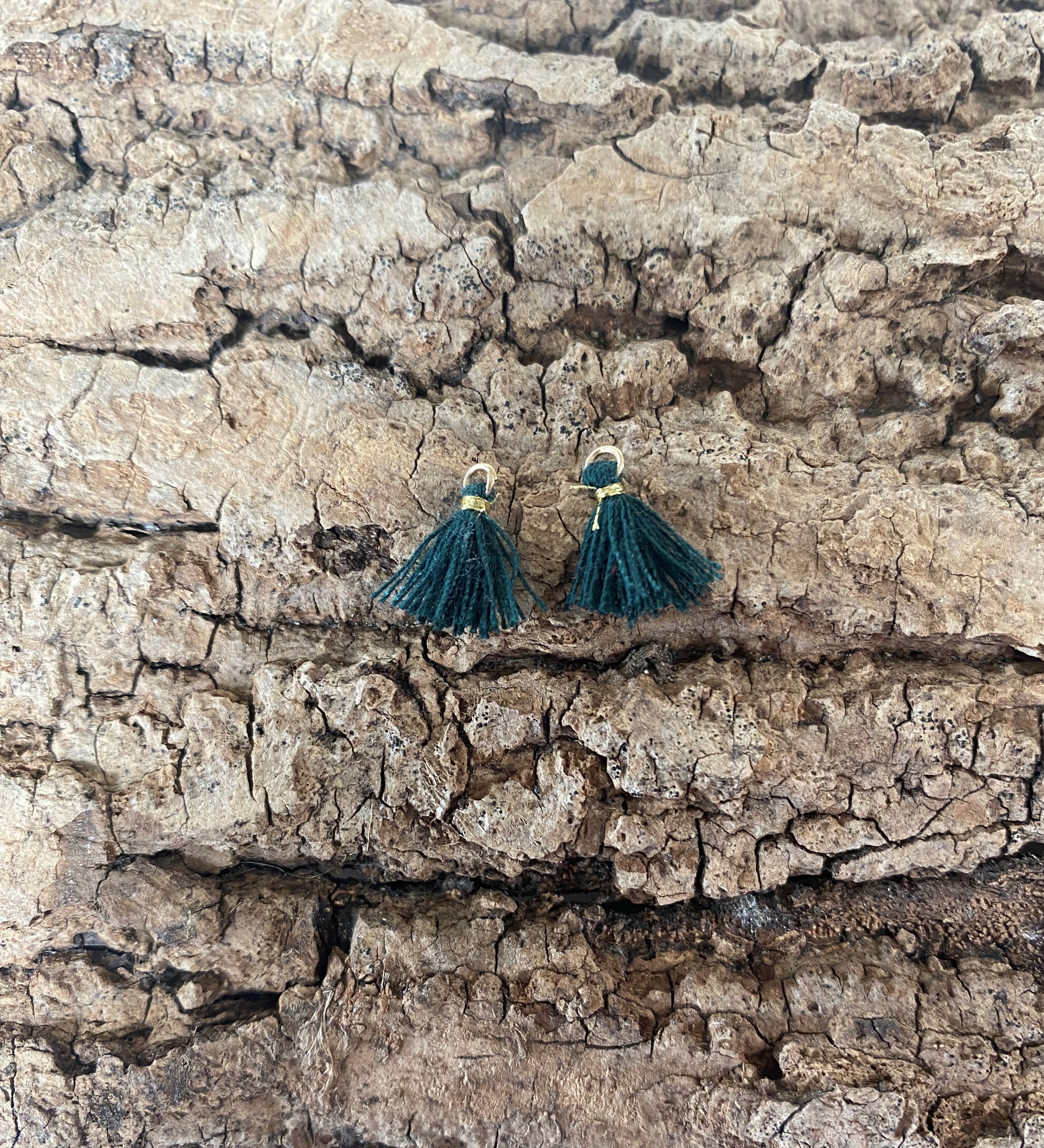 Mini pompon Vert émeraude (1 pce)