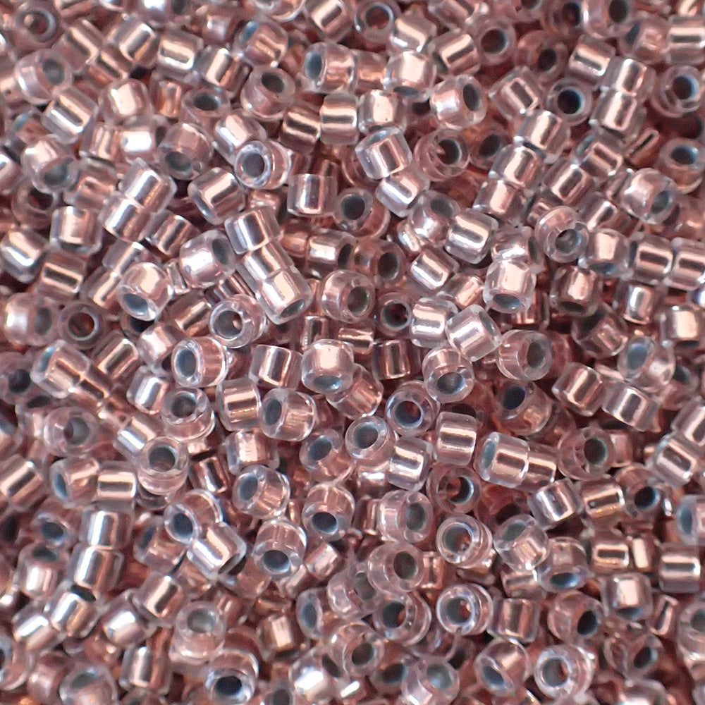 Delica10 - Perle de verre  - crystal cuivré (4 g) 