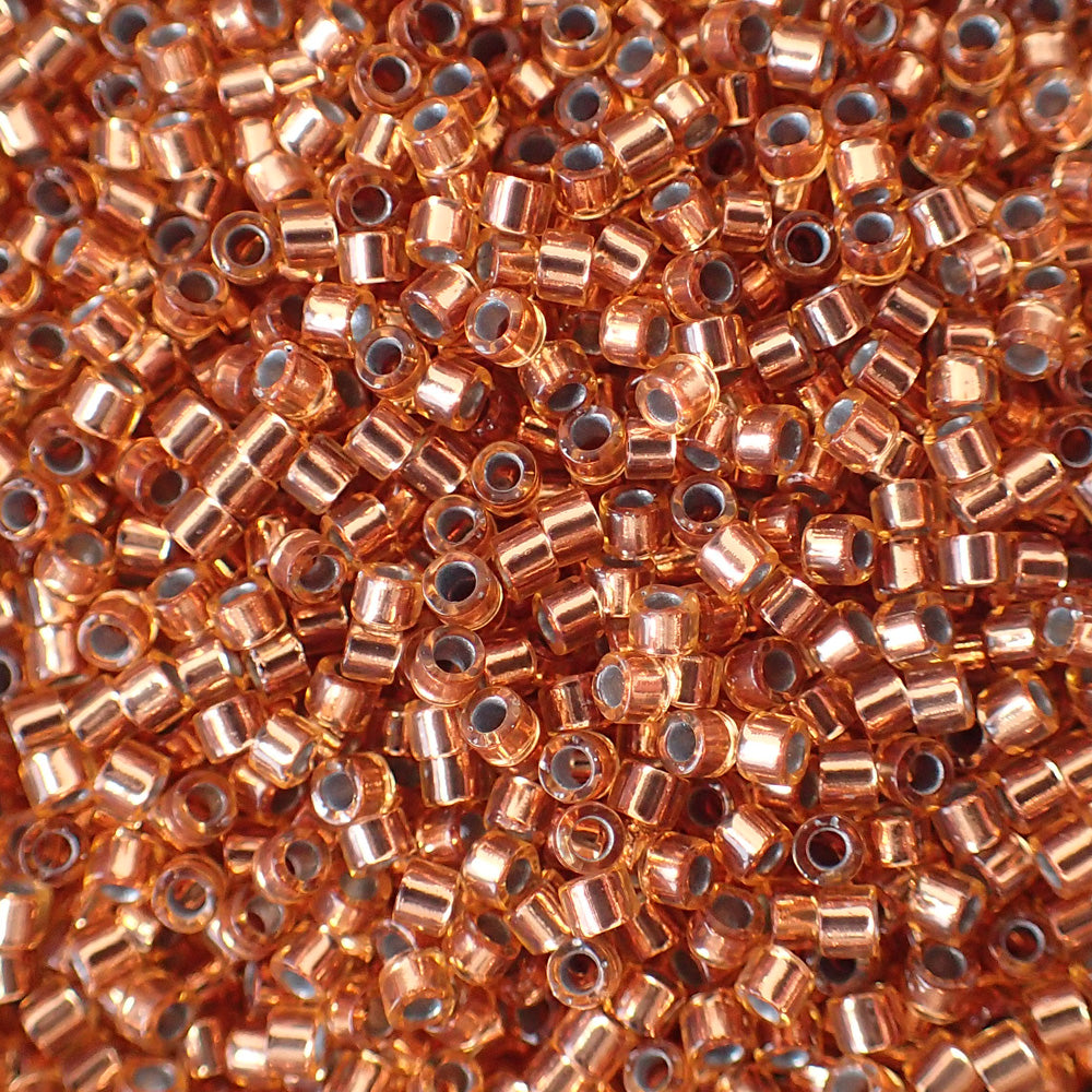 Delica 11 - Ambre doublé cuivré (4 g)