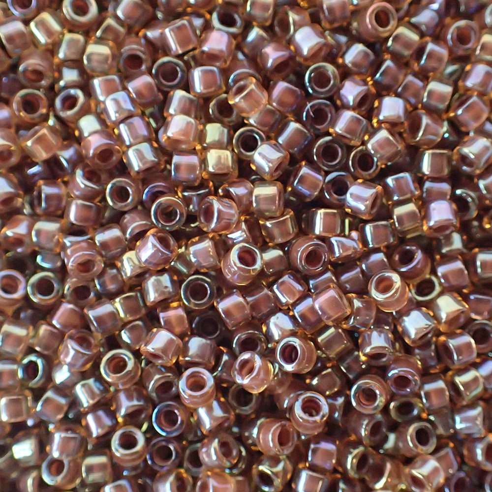 Delica 11 - Cannelle topaze doublée lustrée (4 g)