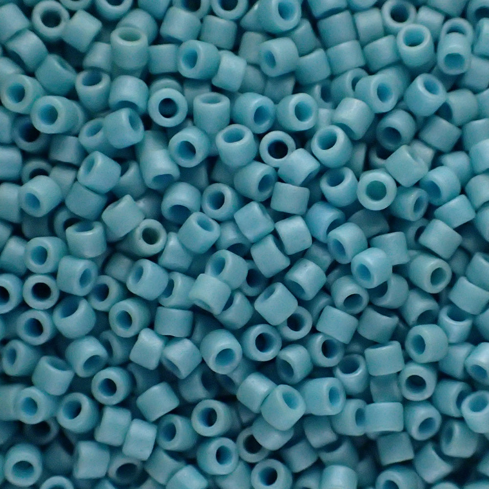 Delica 11 - Bleu turquoise mat lustré Opaque (4 g)