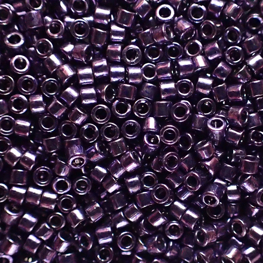 Delica 11 - Aubergine teintée nickelée (4 g)