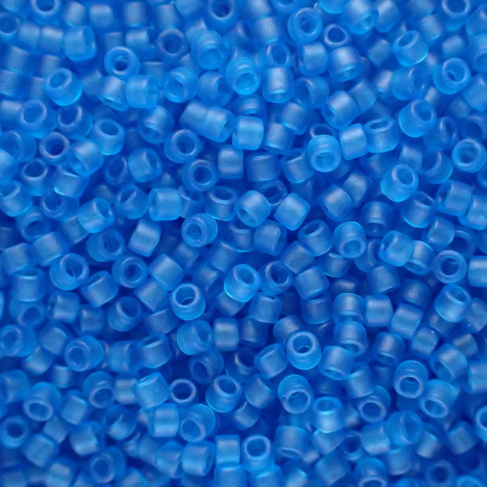 Delica 11 - Bleu Capri mat transparent (4 g)