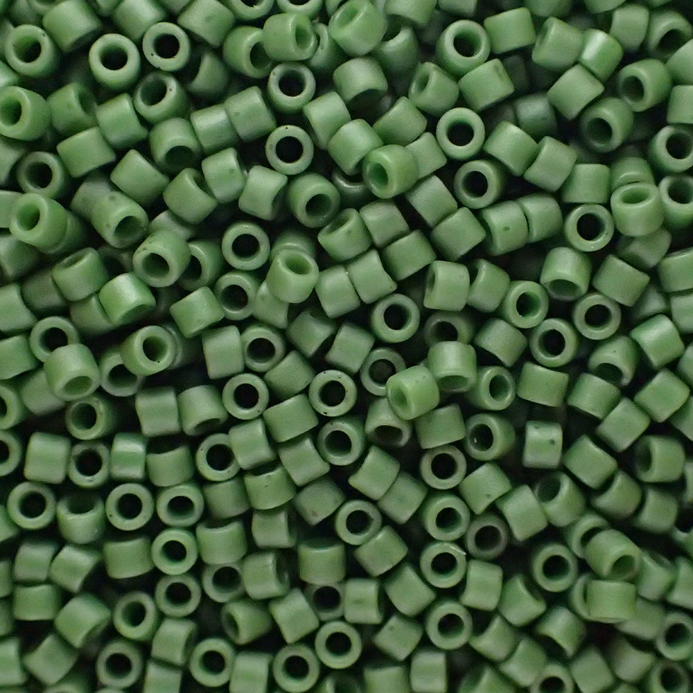 Delica 11 - Vert jade opaque teinté semi-givrée (4 g)