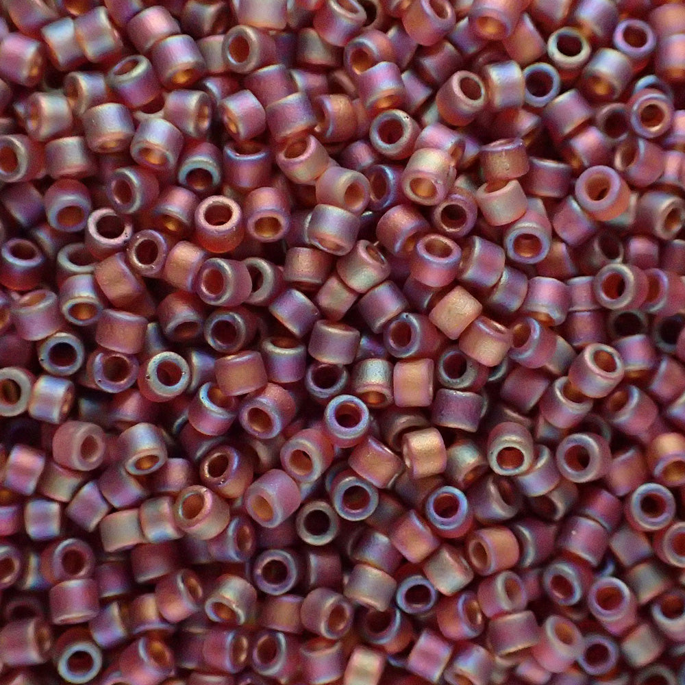 Delica 11 - Topaze foncée transparente matte AB (4 g)