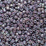 Delica 11 - poussière métallique mauve, iris doré (4 g)