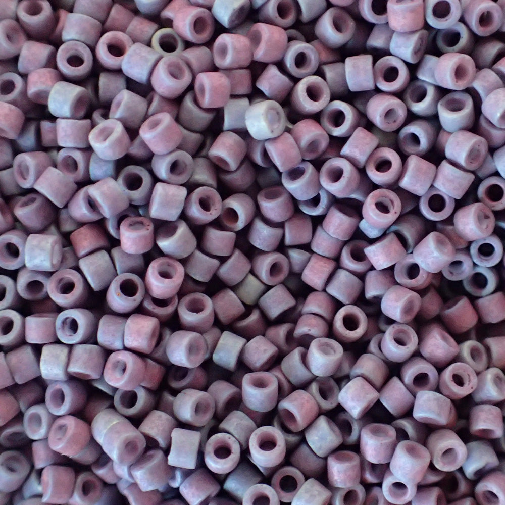 Delica 11 - Violet métallisé mat, sauge or iris (4 g)