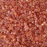 Delica 11 - Opale doublée pêche foncée AB (4 g)