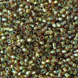 Delica 11 - Menthe pétillante doublée topaze AB (4 g)