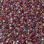 Delica 11 - Chartreuse doublée canneberge AB (4 g)