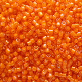 Delica 11 -  Orange ligné blanc AB (4 g)