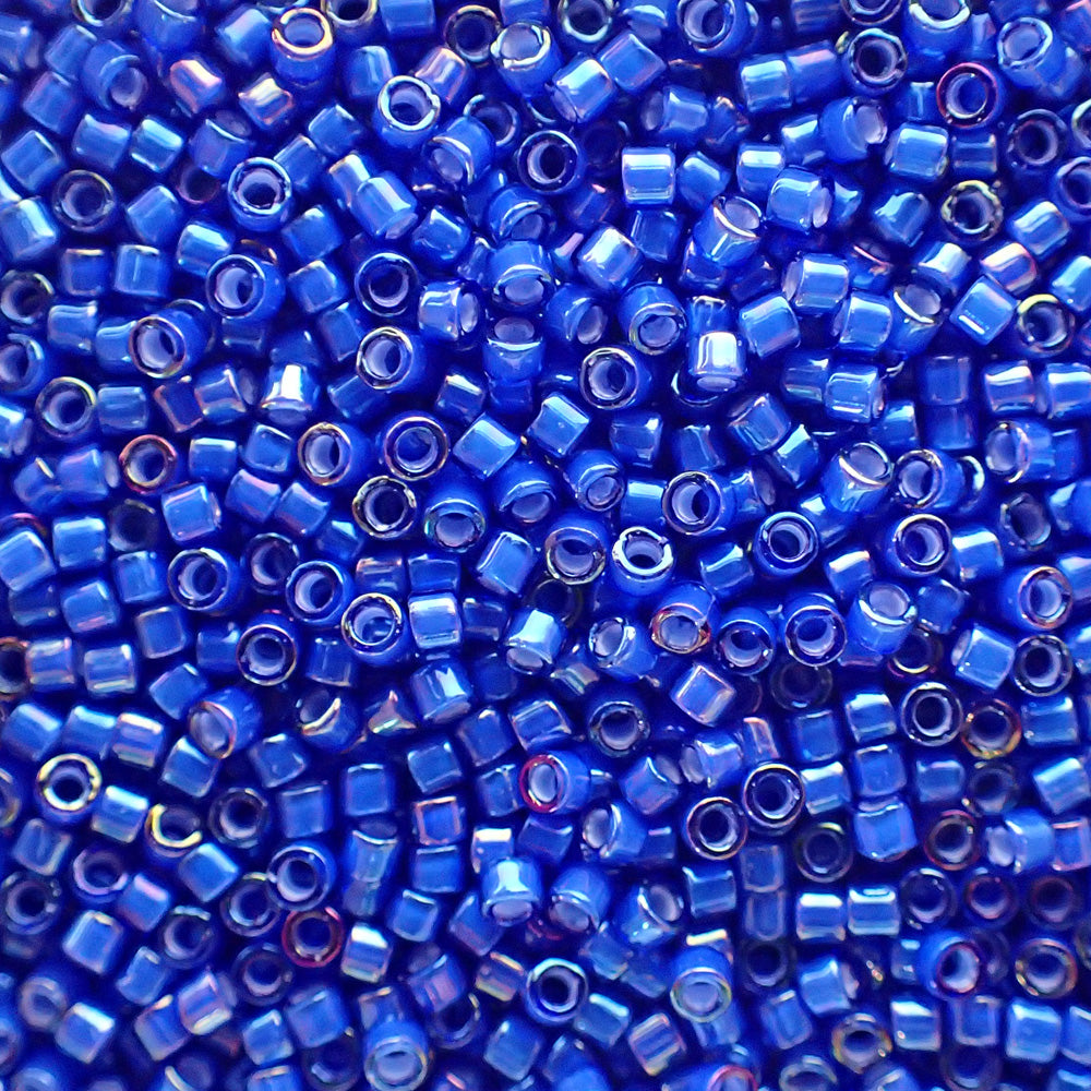 Delica 11 - Cobalt blanc ligné AB (4 g)