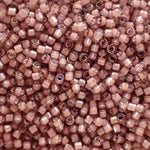 Delica 11 - Améthyste fumée blanc lignée AB (4 g)