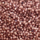 Delica 11 - Améthyste fumée blanc lignée AB (4 g)