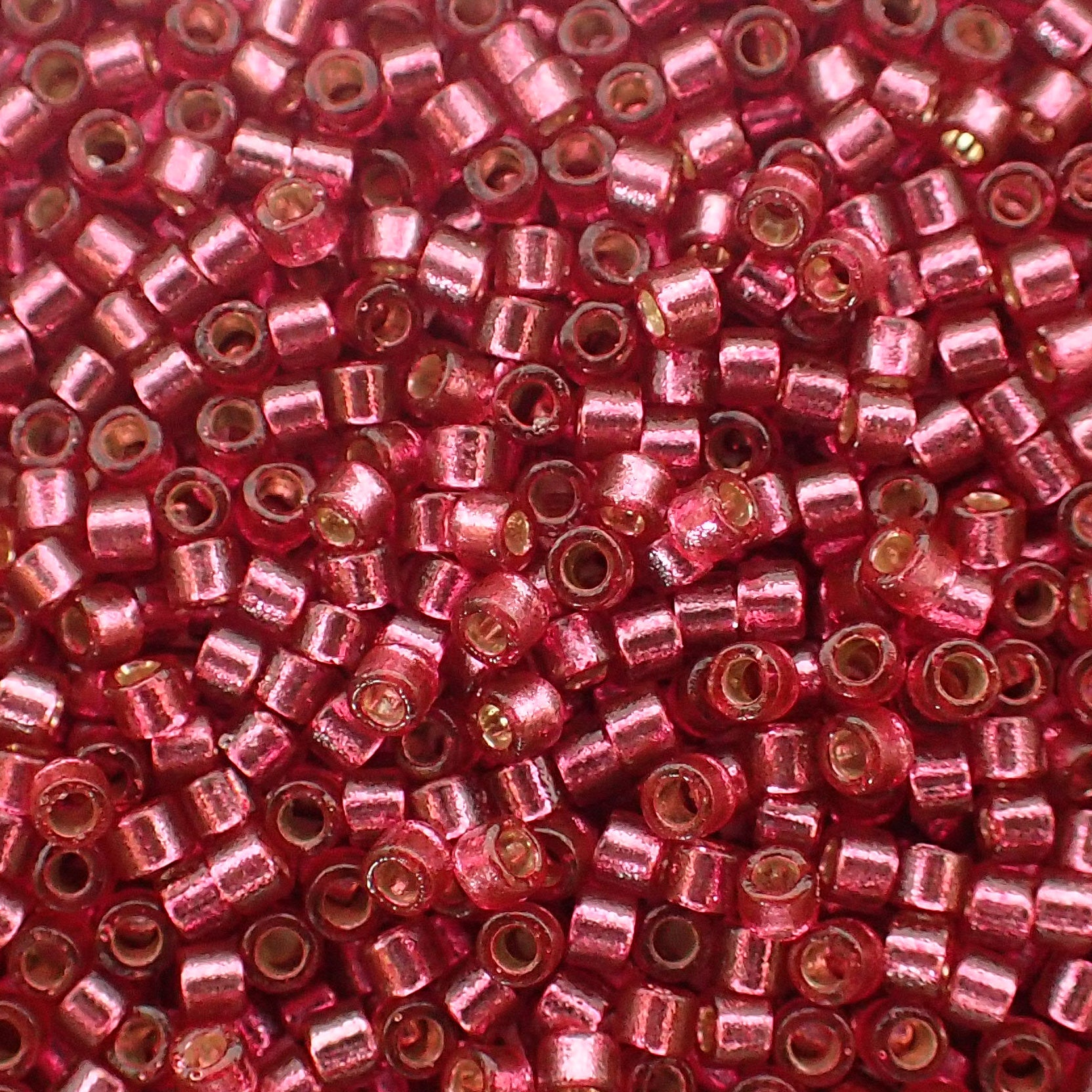 Delica 11 - Perle de verre intérieure en soie teintée  - Violet - Pétunia (4 g)