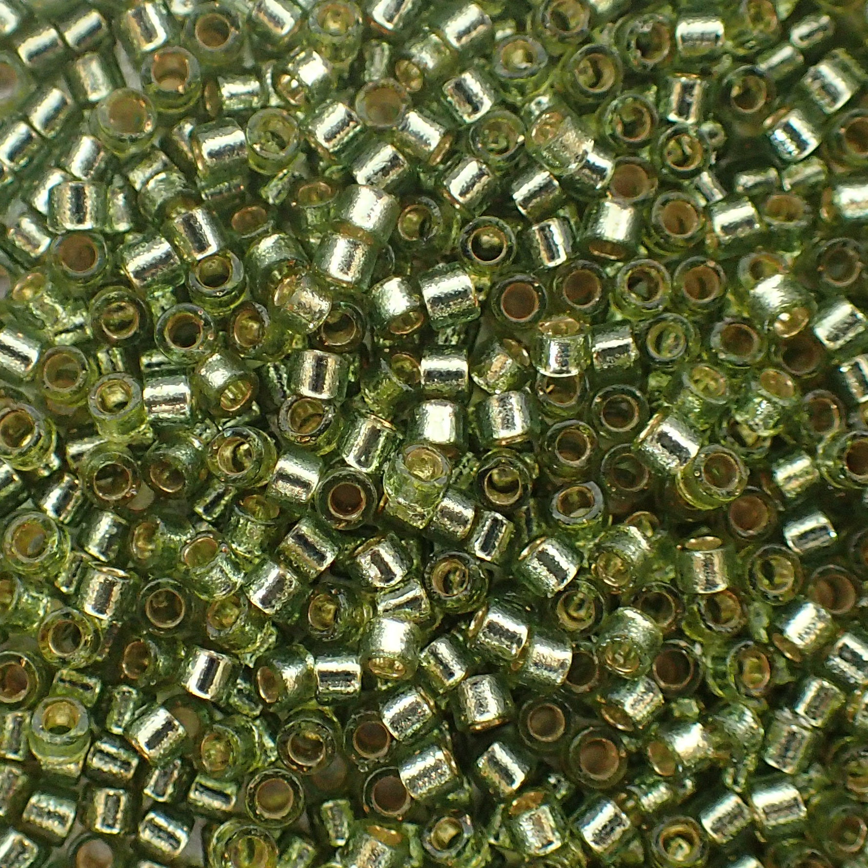 Delica 11 - Perle de verre teintée dans la masse - Vert argenté - Willow (4 g)