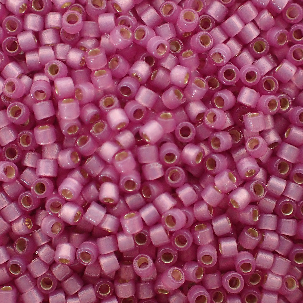 Delica 11 - Perle de verre Duracoat -Violet givré - Argenté - Orchidée (4 g)