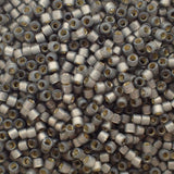 Delica 11 - Perle de verre Duracoat - Brun givré -Argenté - Acacia (4 g)
