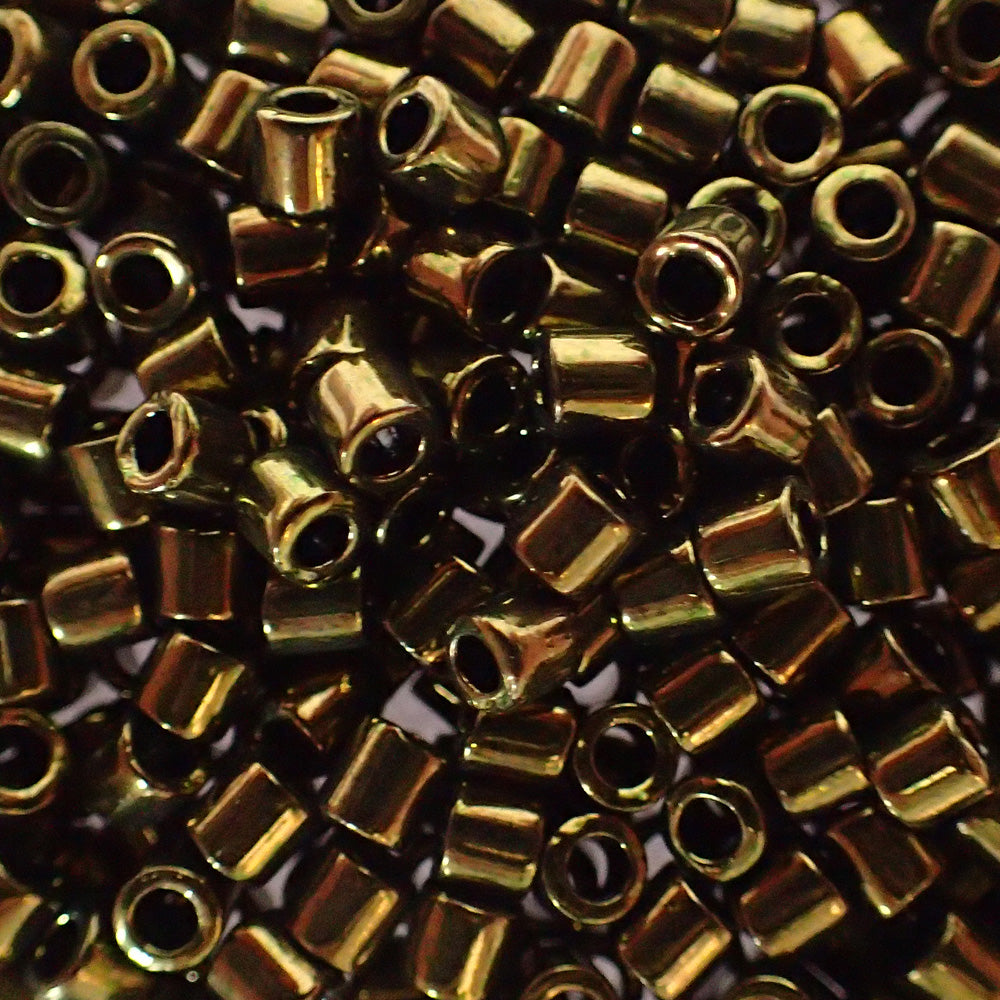 Delica 8 - Perle de verre - Vert - Olive (4 g)