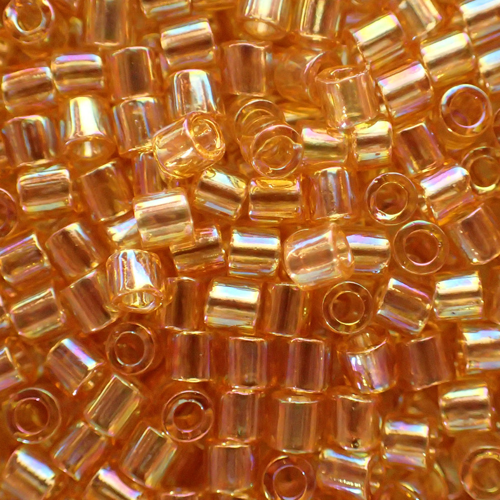 Delica 8 - Perle de verre - Orange AB - Topaze (4 g) 
