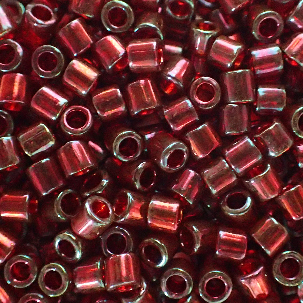 Delica 8 - Perle de verre - Grenat - Or brillant (4 g) 