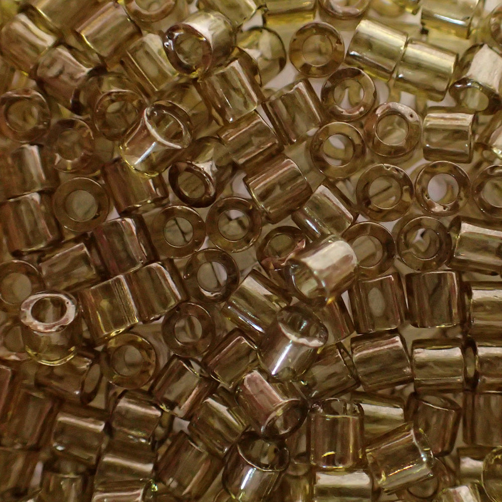 Delica 8 - Perle de verre - Vert-Olive fumée lustrée  (4 g) 