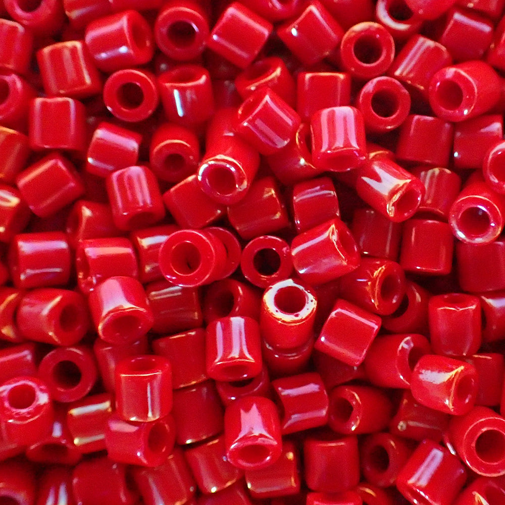 Delica 8 - Perle de verre - Rouge Opale Lustré  (4 g) 