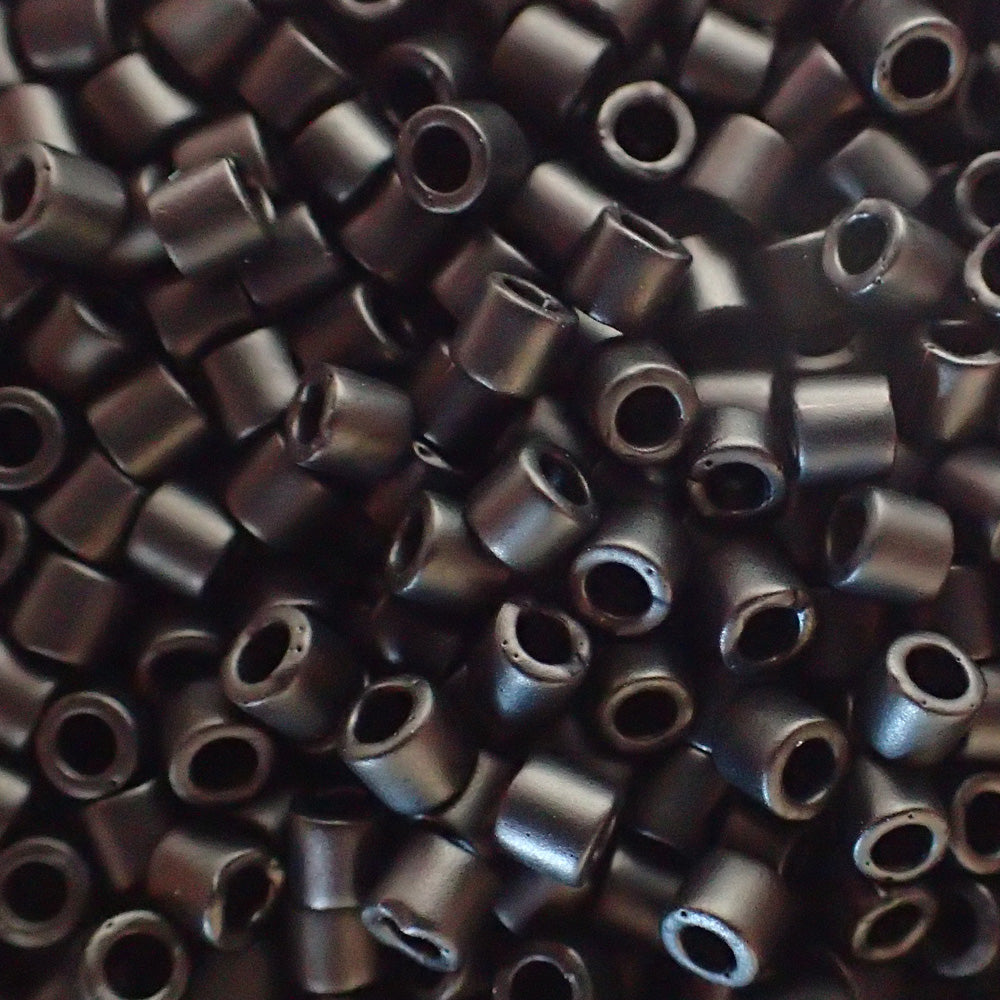 Delica 8 - Perle de verre - Noir mat  (4 g) 