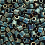 Delica 8 - Perle de verre - Platine irisé mat métallisé  (4 g) 