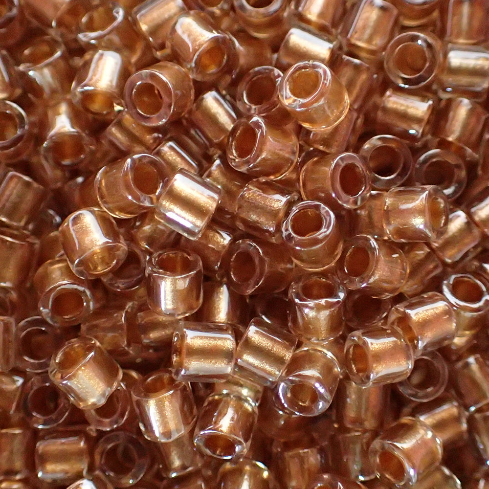 Delica 8 - Perle de verre -  Spkl Crystal beige miel  (4 g) 