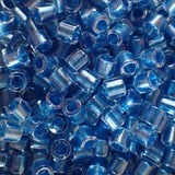 Delica 8 - Perle de verre -  Spkl Cristal - Bleu (4 g) 