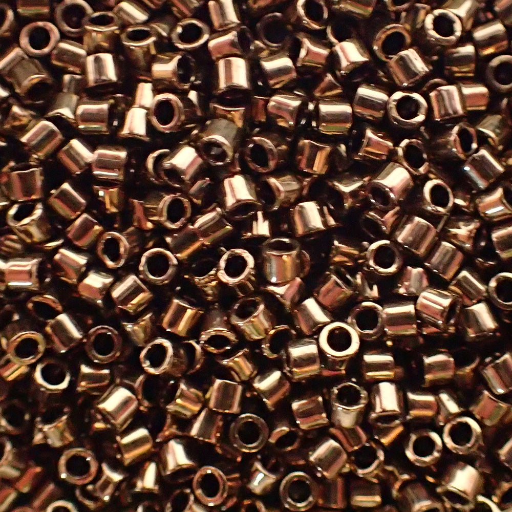 Delica10 - Perle de verre  - Bronze foncé métallisé (4 g) 