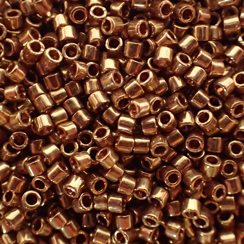 Delica10 - Perle de verre  - Bronze clair métallisé (4 g) 
