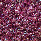 Delica10 - Perle de verre  - Framboise - Cristal AB (4 g) 