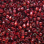 Delica 8 - Perle de verre - Grenat - Or brillant (4 g) 