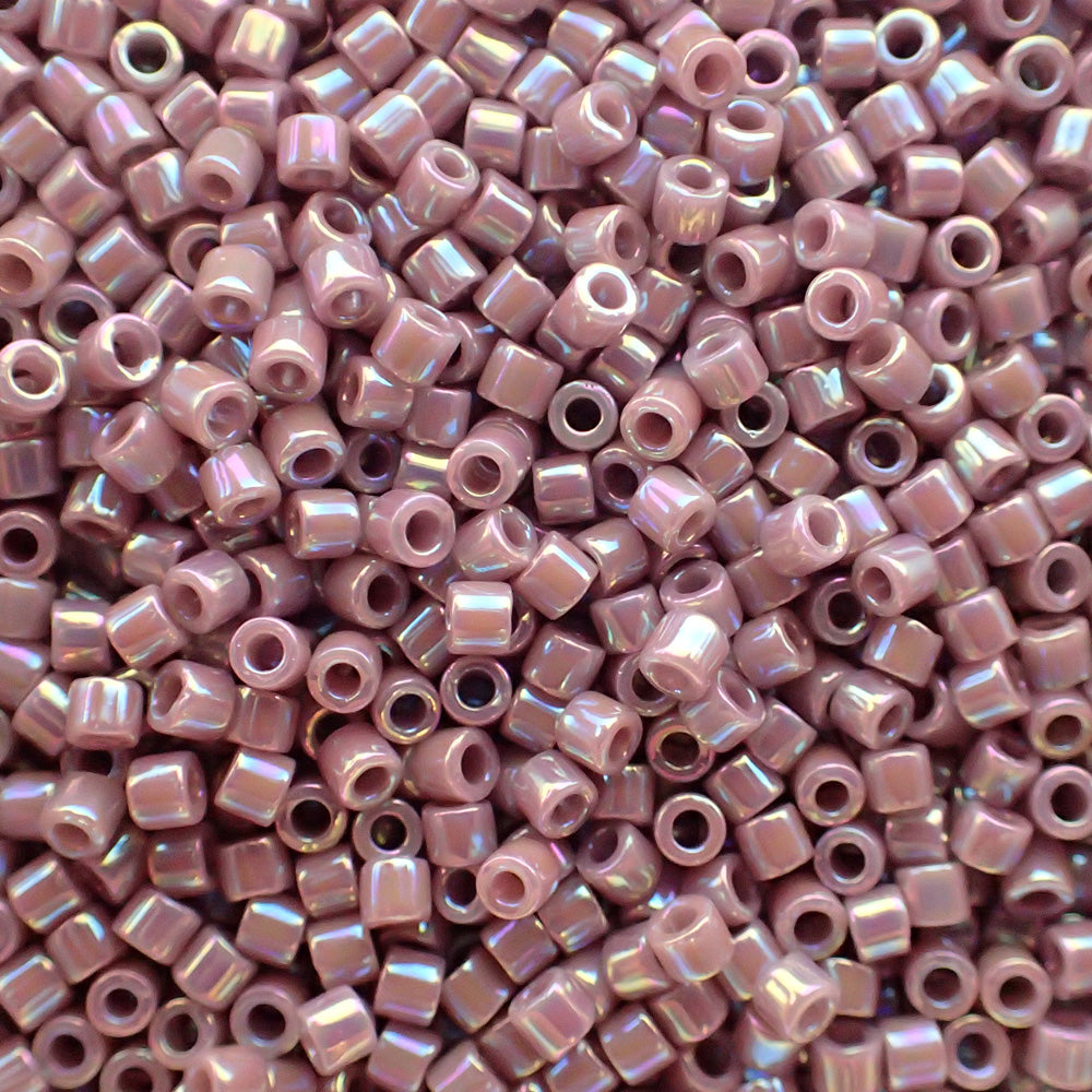 Delica10 - Perle de verre  - Mauve AB Opaque (4 g) 