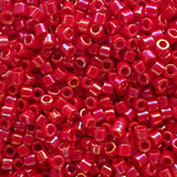 Delica10 - Perle de verre  - Rouge AB Opaque (4 g)