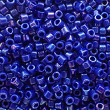 Delica10 - Perle de verre  - Bleu Cobalt opaque lustré (4 g) 