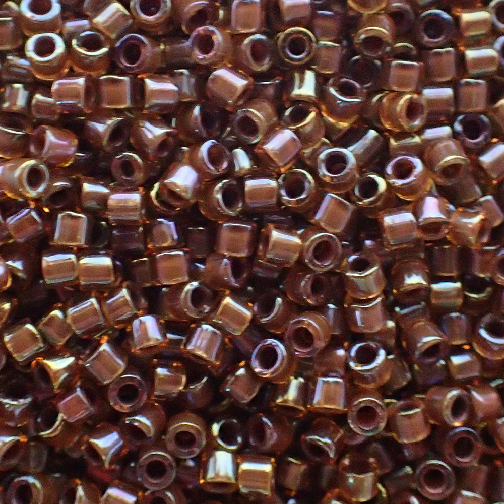 Delica 10 - Perle de verre - Topaze cannelle lustré opale (4 g)