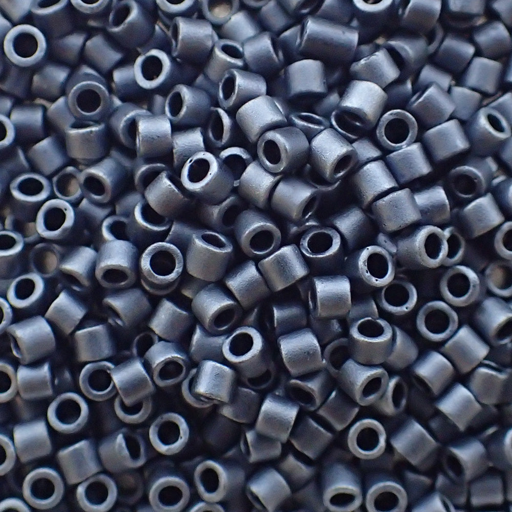 Delica 10 - Perle de verre - Gunmetal Mat (4 g)