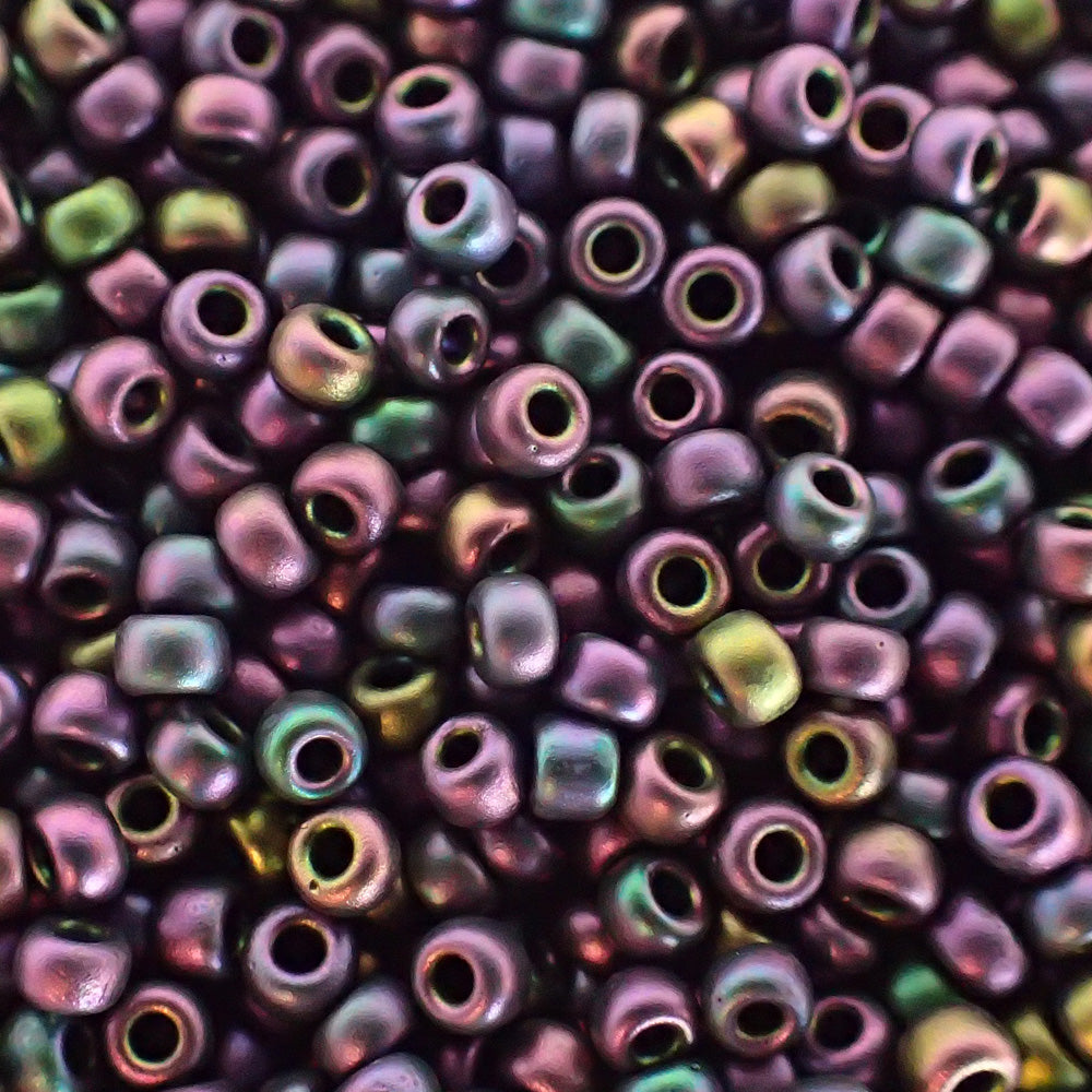 Rocaille 11 - Vert magenta métallisé mat (4 g)