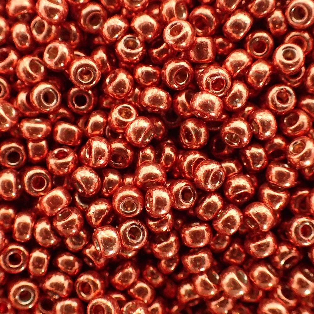 Rocaille Miyuki  11 - Orange blush galvanisée duracoat ( 4g )