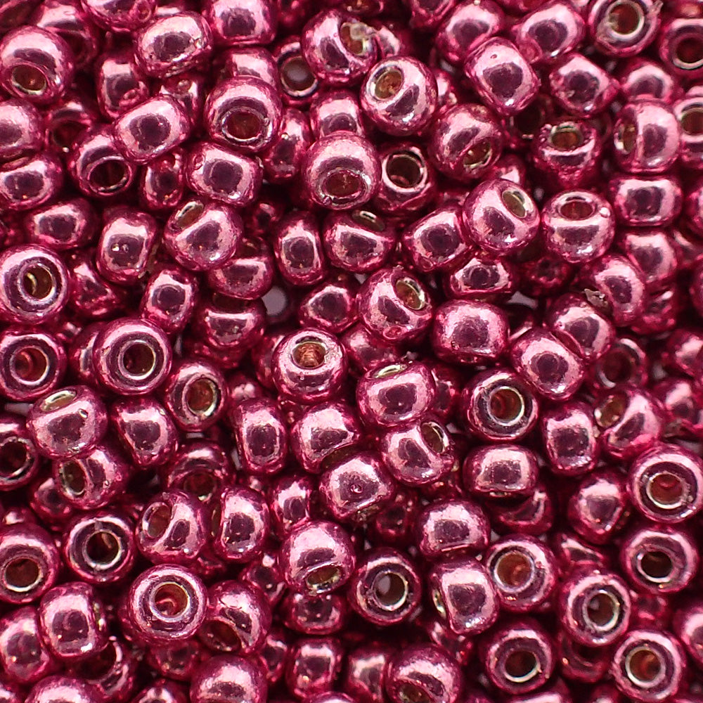 Rocaille Miyuki  11 - Rose vif galvanisée duracoat ( 4g )