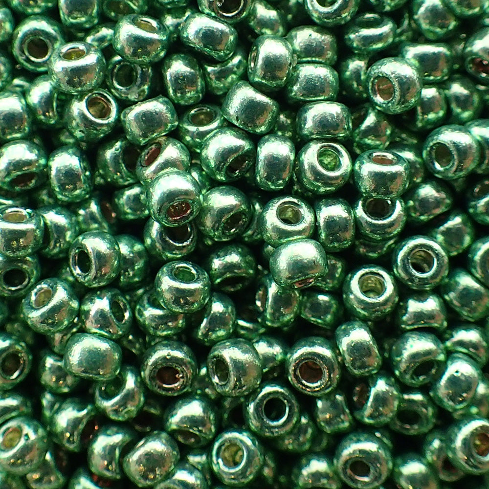 Rocaille Miyuki  11 - Vert de mer galvanisée duracoat ( 4g )